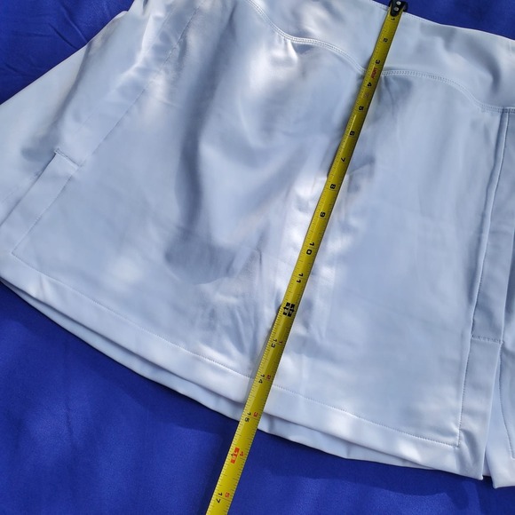 Mono B Pull On Mini‎ Skirt Size M White Stretch - Picture 5 of 7